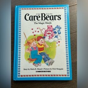❤️4 for $25❤️ vintage 1984 Care Bears The Magic Words Book
